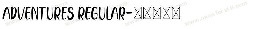 adventures regular字体转换